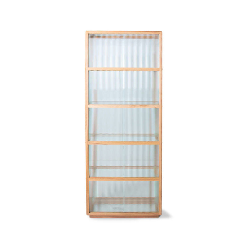 Display Cabinet with Ribbed Glass