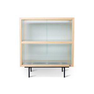 Cupboard with Ribbed Glass