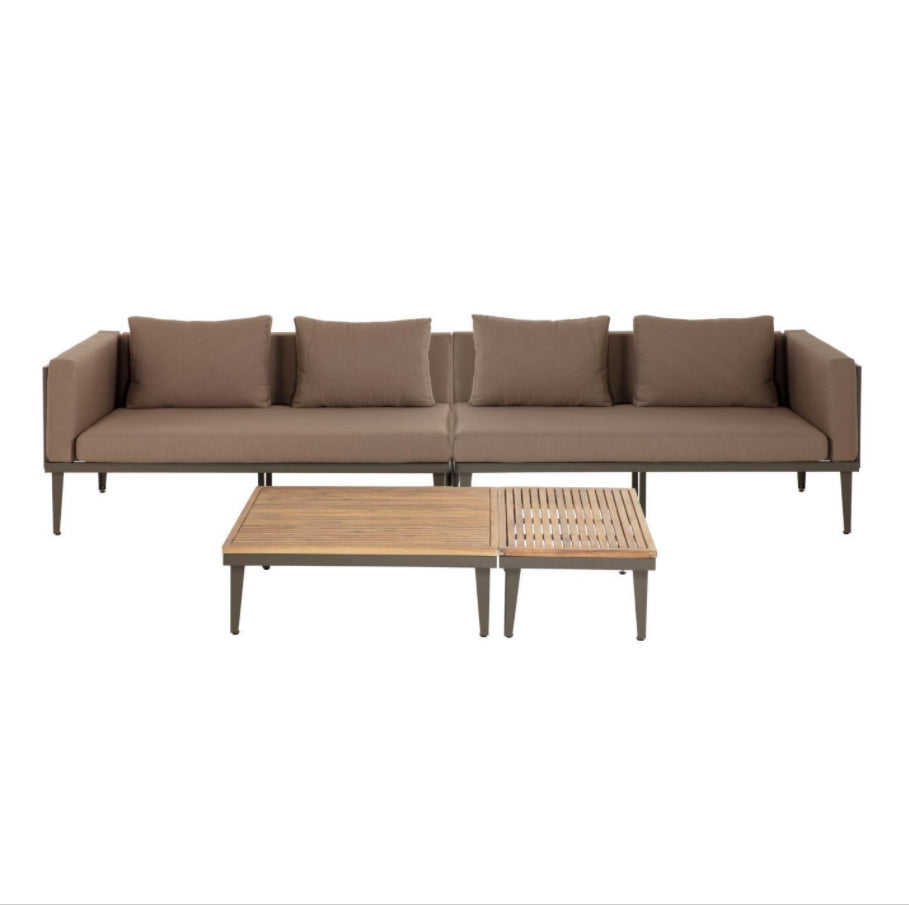 Sofa, coffee table and side table set