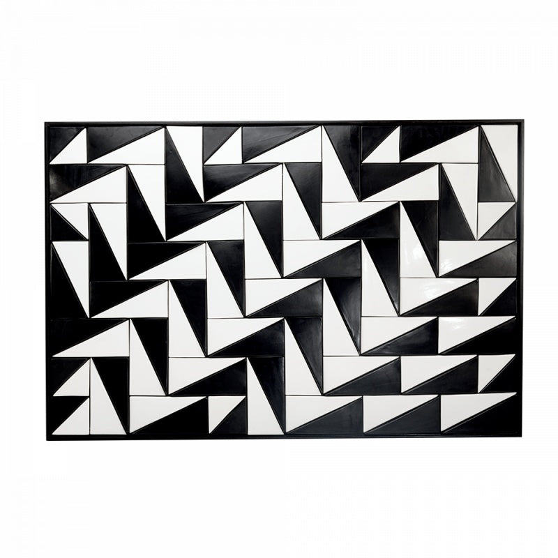 Tejo Black & White Tiles Panel