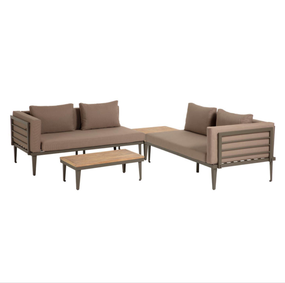 Sofa, coffee table and side table set